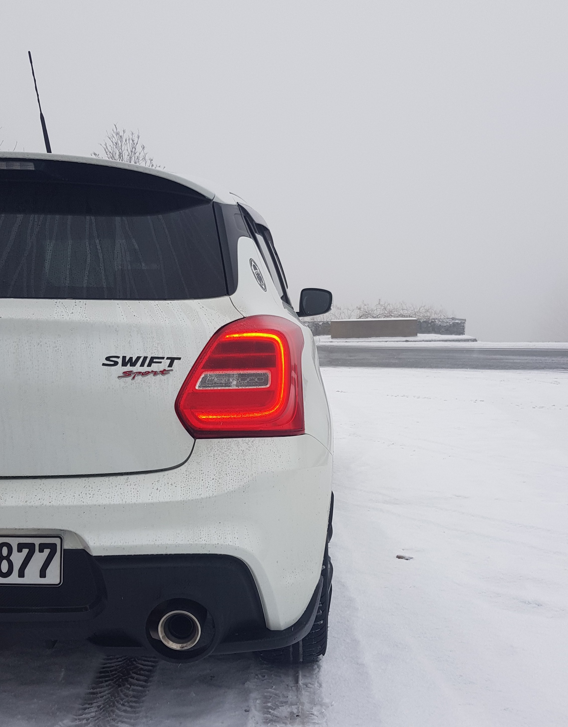 Endlich hat er doch noch Schnee gesehen (im Odenwald)