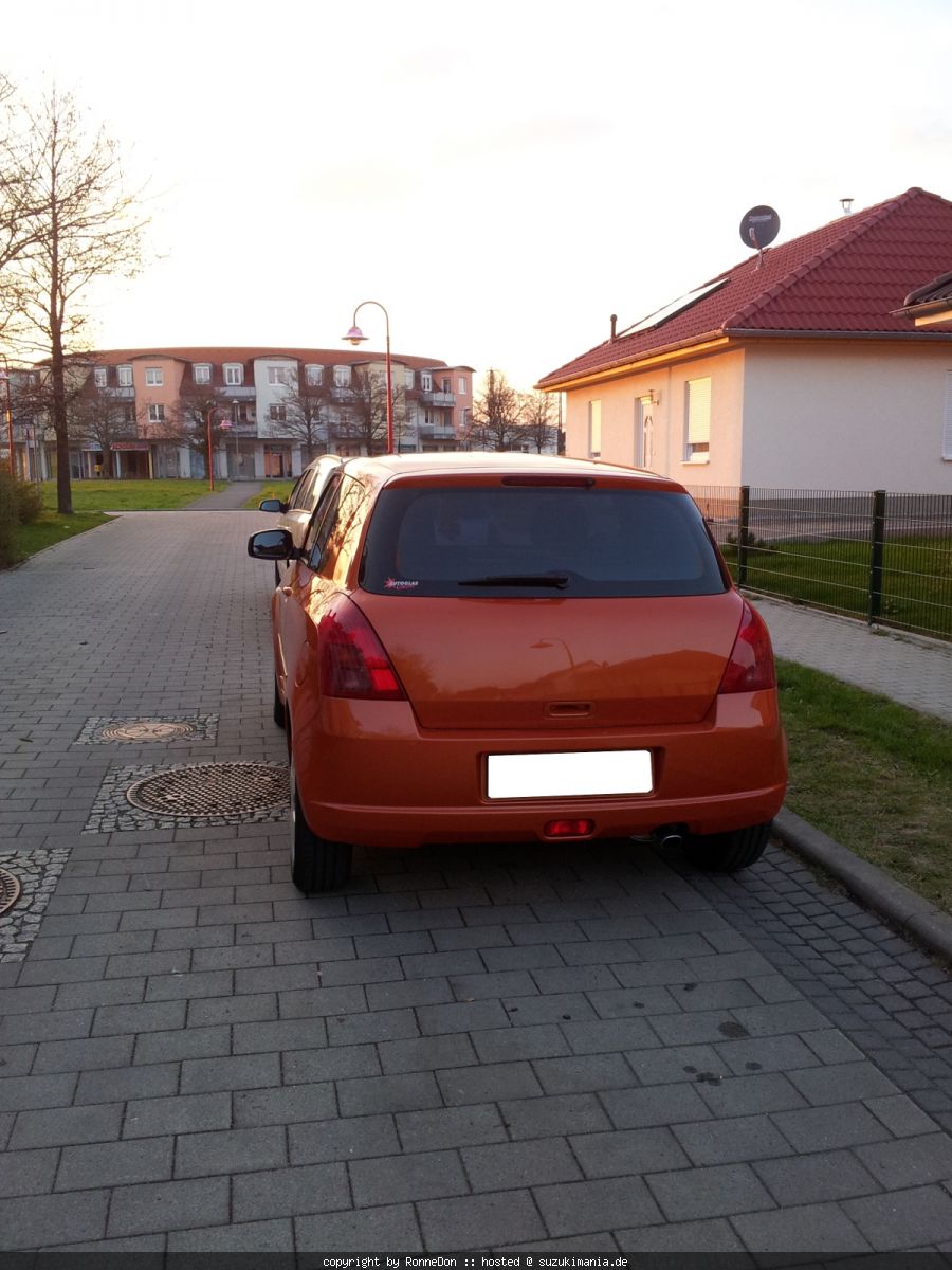 Getönte Scheiben und Zeichen Ab