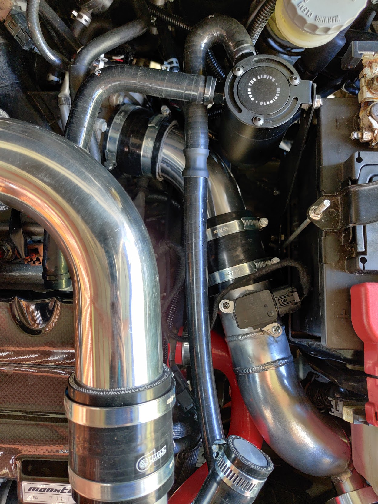 oil catch can & LMM im Rohr integriert