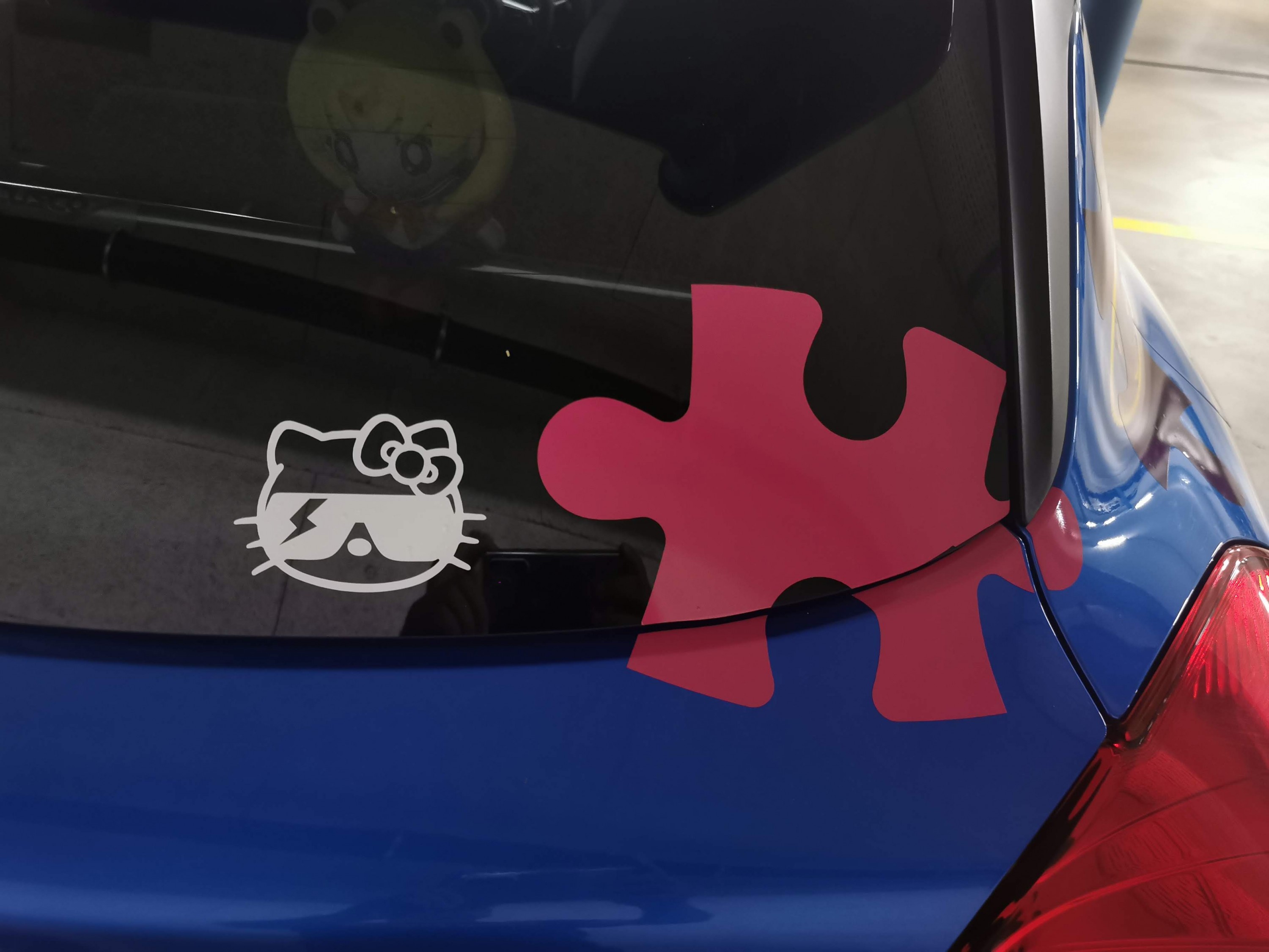 Stickers make the car go faster