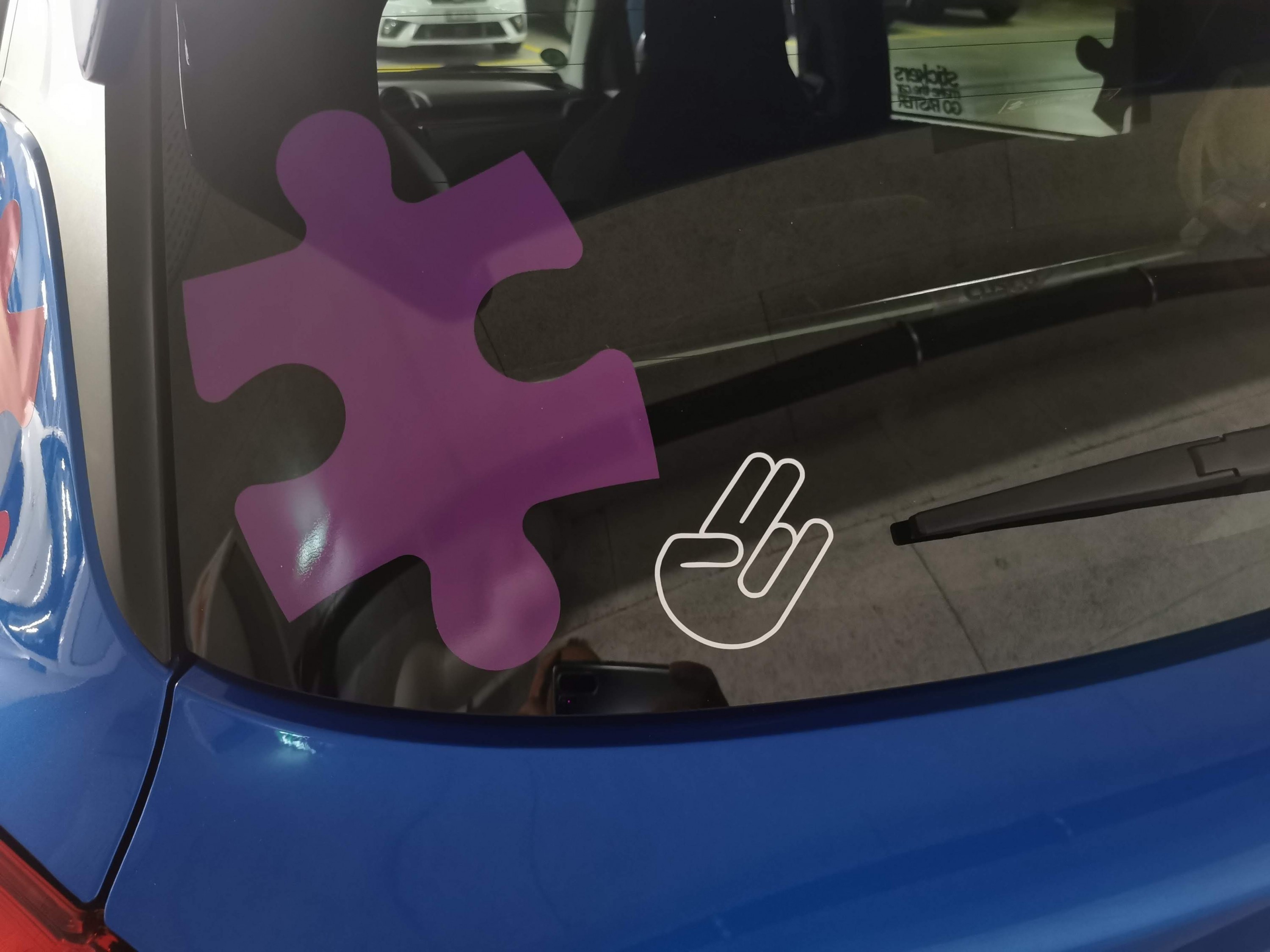 Stickers make the car go faster