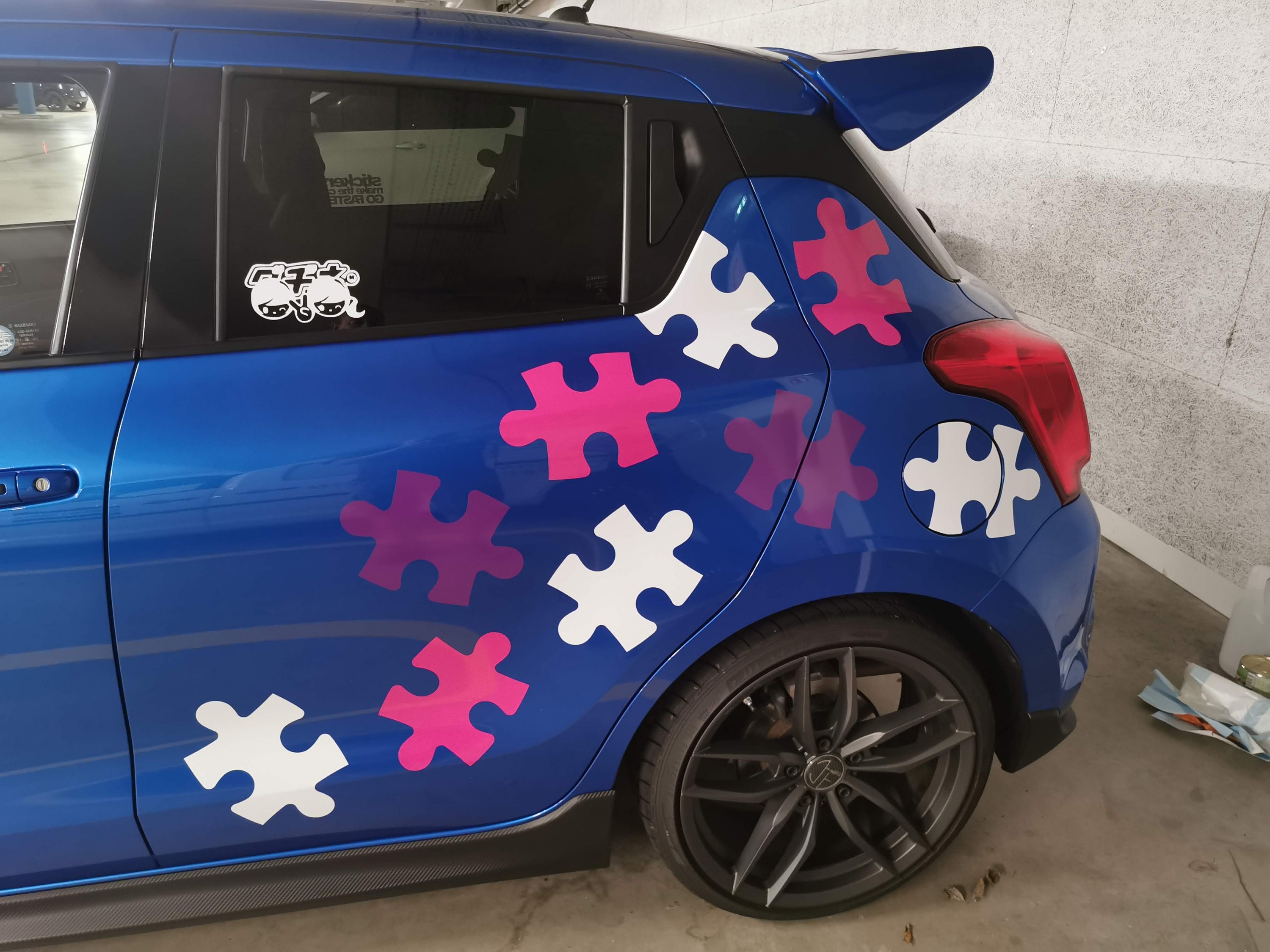 Stickers make the car go faster
