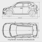 Suzuki Ignis 2019 4Views Outline
