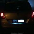 mit LED am Kennzeichen